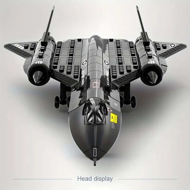 Set De Construction SR-71 Blackbird Reobrix – 1 775 Pièces – Avion De Reconnaissance – Modèle 1:1 – Cadeau Adulte/Ado