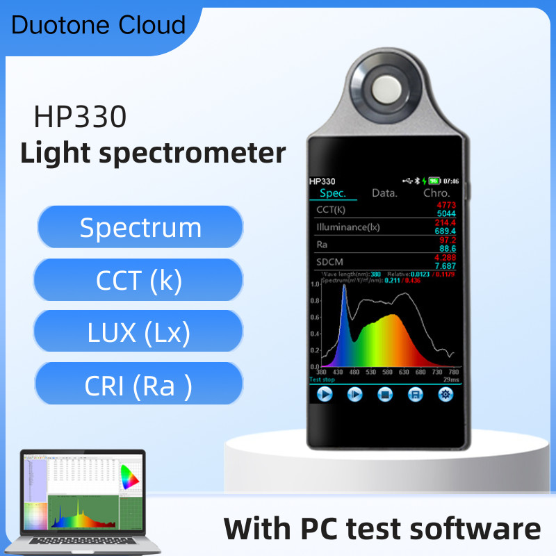 Jual light spectrum meter Color temperature tester HP320 Handheld ...