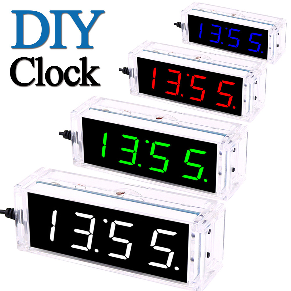 Jual NEW DIY Digital Clock Kit Display Date Week Temperature Alarm ...