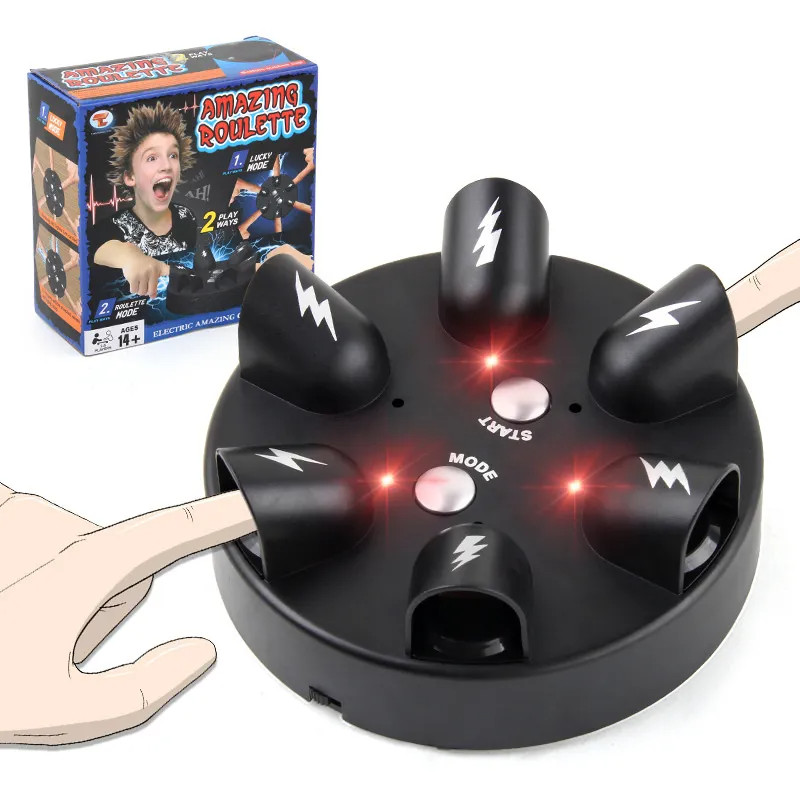 Jual Shock Roulette Party Game Six Finger Heartbeat Lie Detector Spoof ...