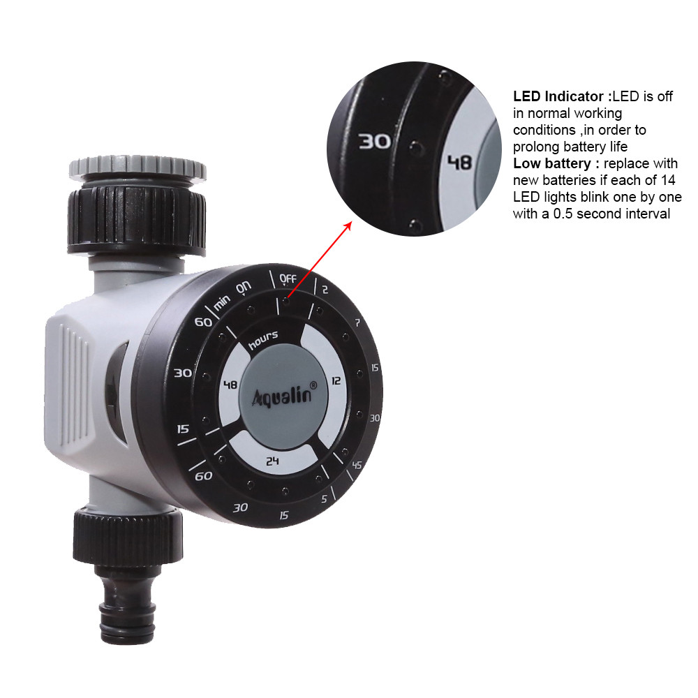 Jual Garden Watering Timer Click Solenoid Valve Irrigation Controller ...