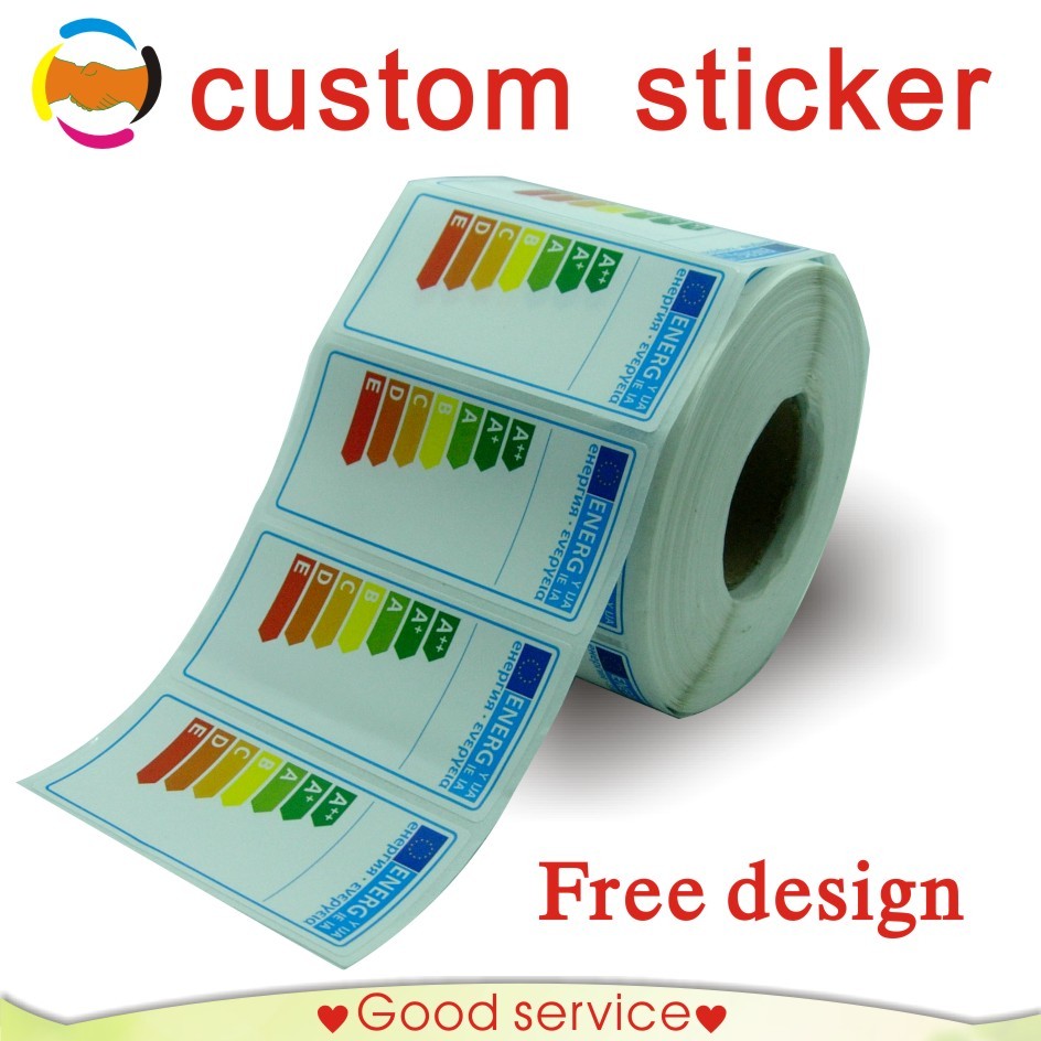 Jual Custom sticker label printing, coated paper printing, PET/PP ...