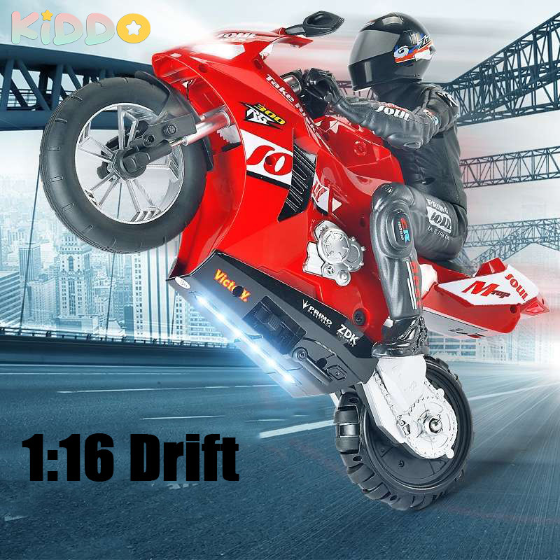 Jual 1:16 RC Motorcycles 360 Drift Racing Electric Motor RC Cars High ...