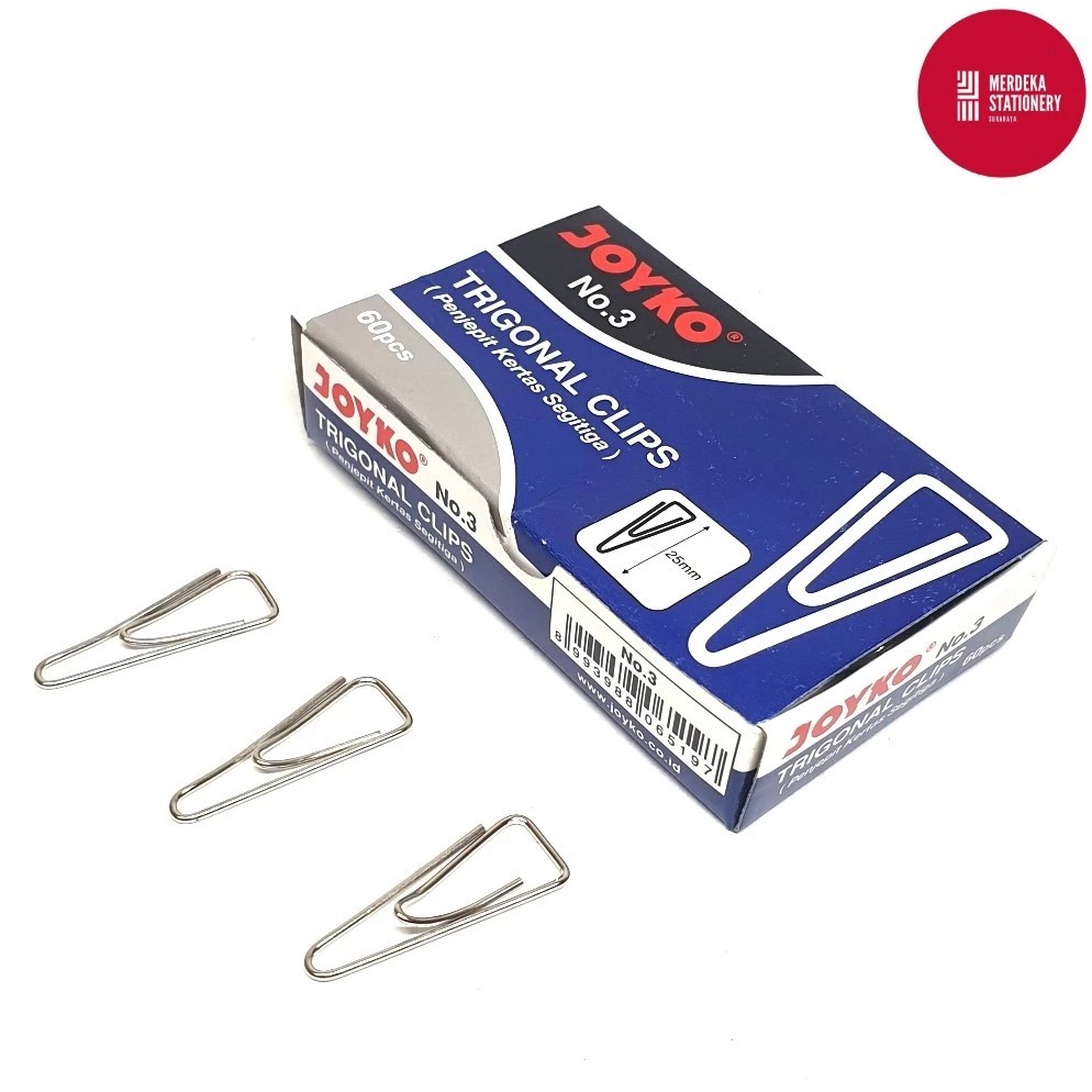 Jual (ISI 60)Trigonal Clip/Paper Clip/Clips/PaperClip/PaperClips/Klip ...