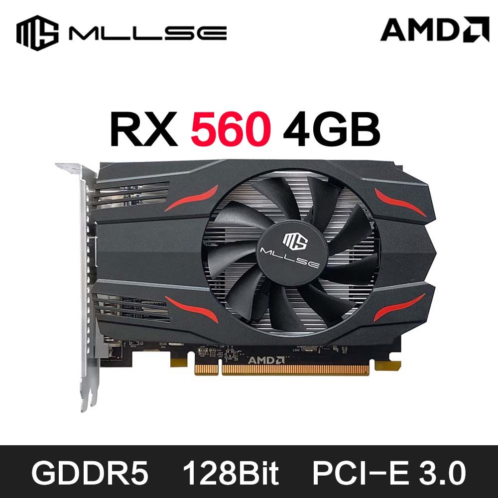 Jual MLLSE AMD Radeon RX 560 4GB Placa De Video Graphics Card GDDR5 ...