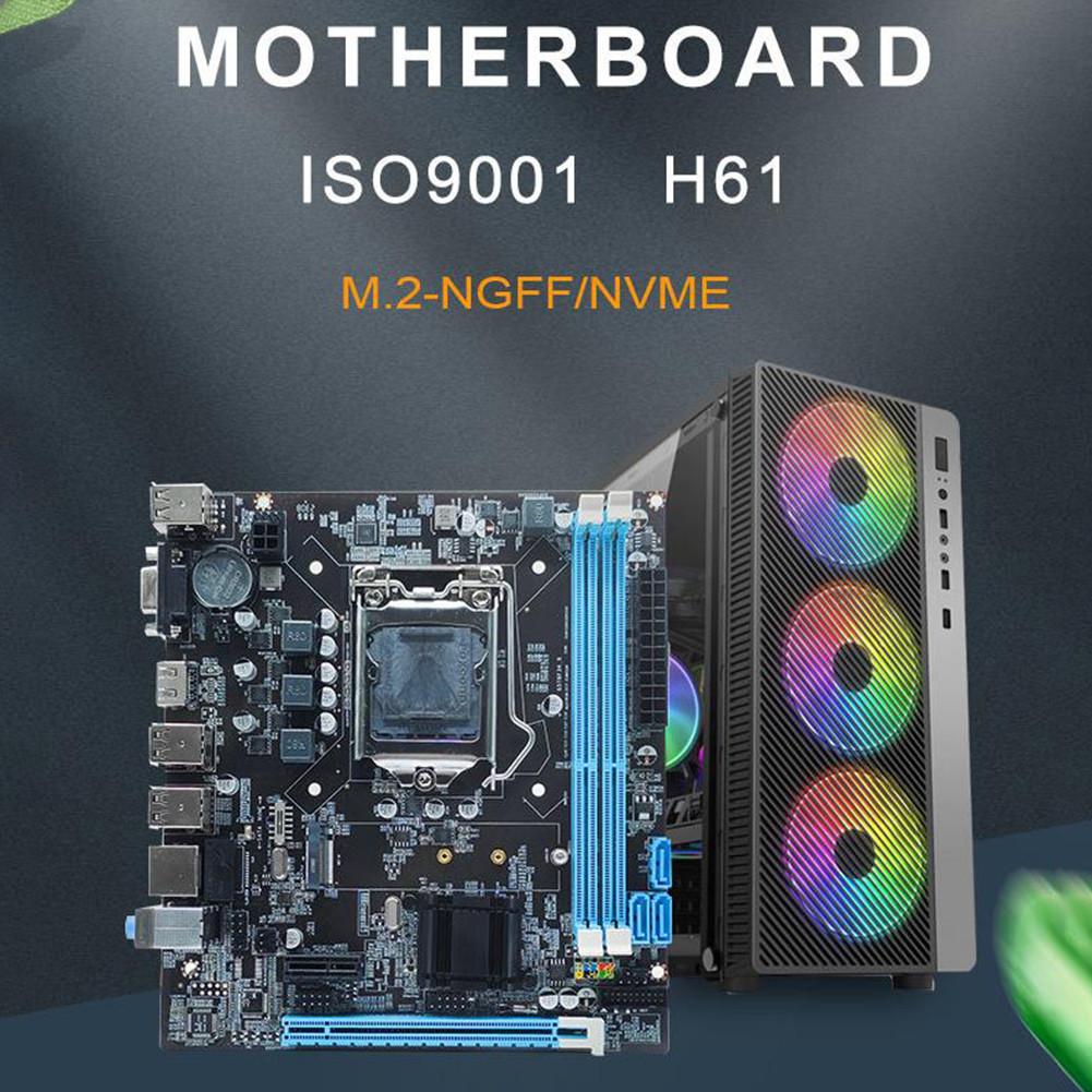 Jual H61 Game Motherboard 16GB Micro-ATX PC Computer Motherboard ...