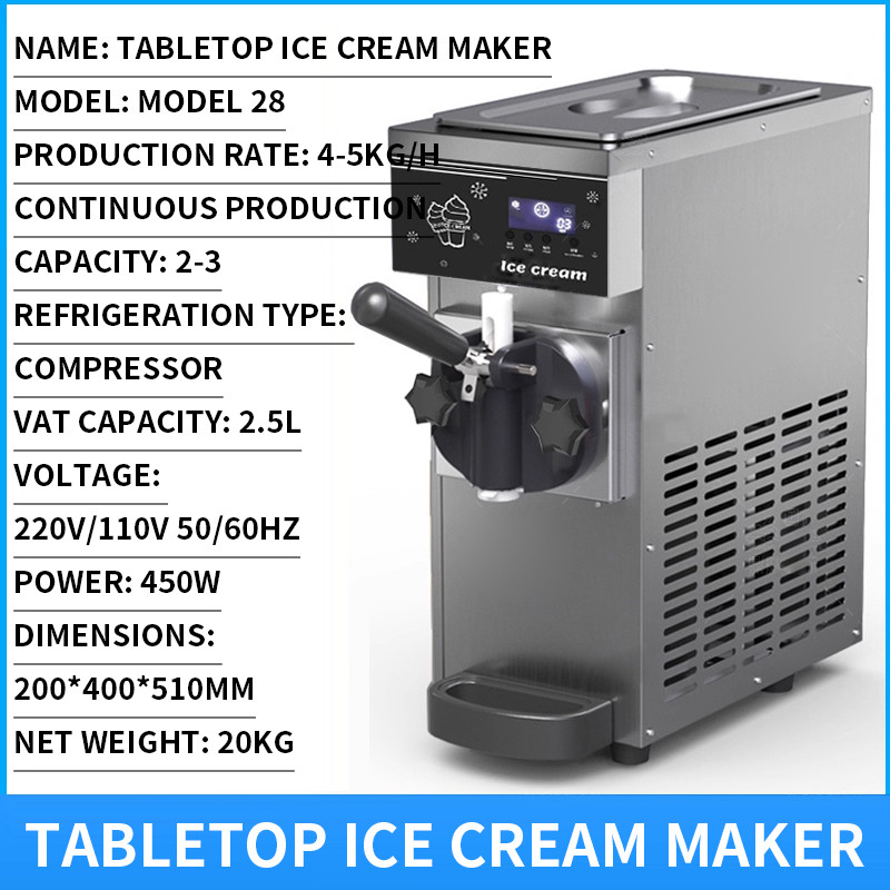 Jual Ice cream machine, commercial stall fully automatic sundae ice ...