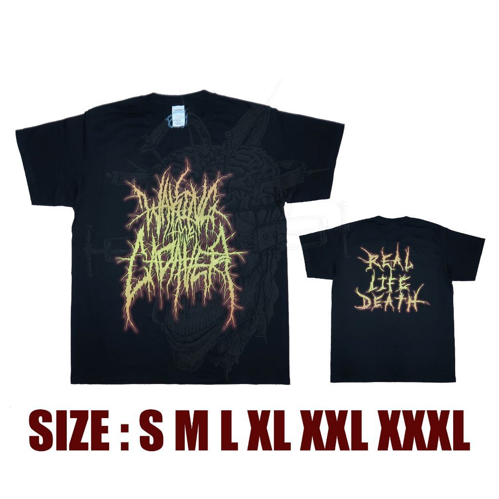 Jual T-SHIRT - WAKING THE CADAVER - REAL LIFE DEATH - LOGO | Shopee ...