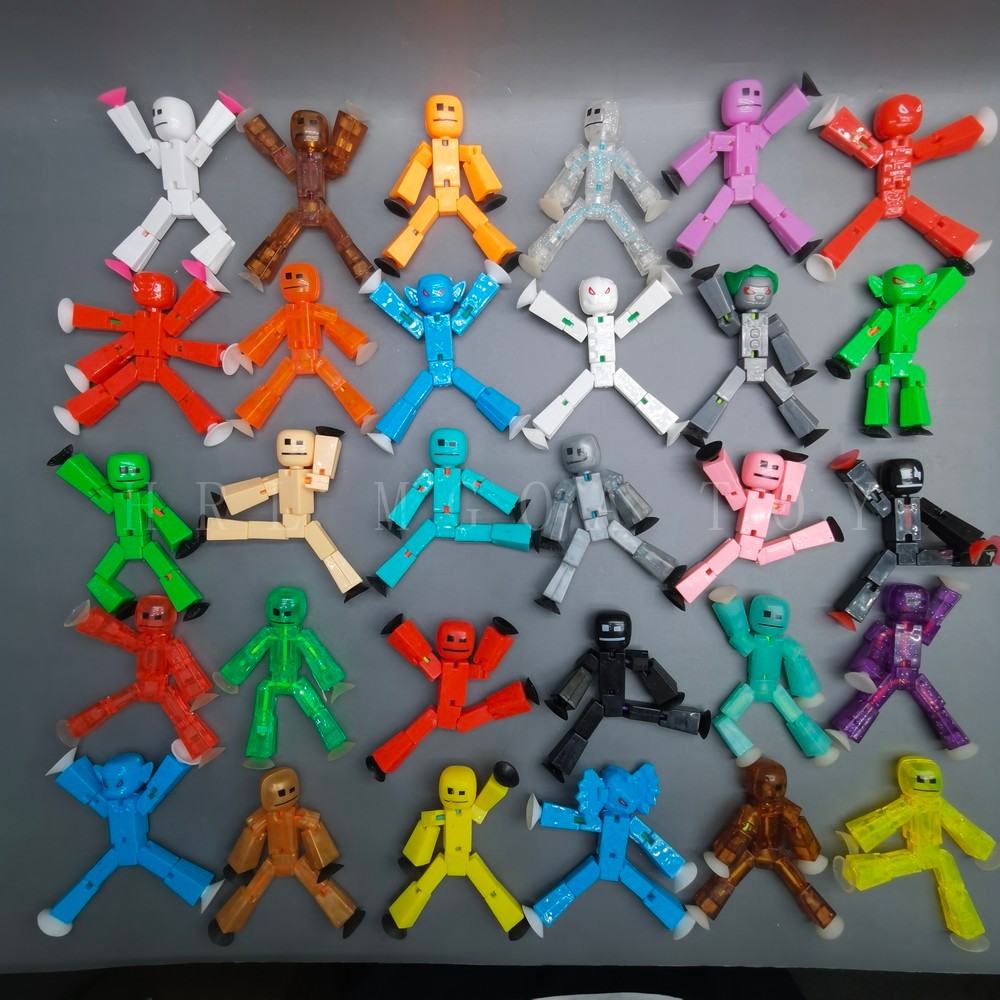 Jual Can Choose 8cm Stikbot Sticky Robot Action Toy Figures with Sucker ...