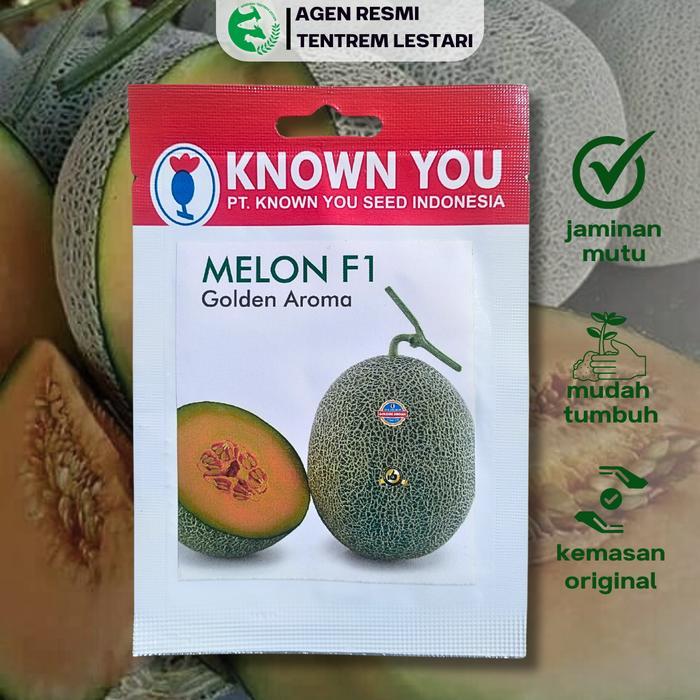 Jual Mrono_Mrene Benih Melon F1 Golden Aroma 10 Biji Known You Seed ...