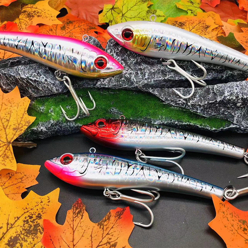 Jual Tuata Sinking VIB Fishing Lure 13cm 70g Bait Tuna VMC Treble Hook ...