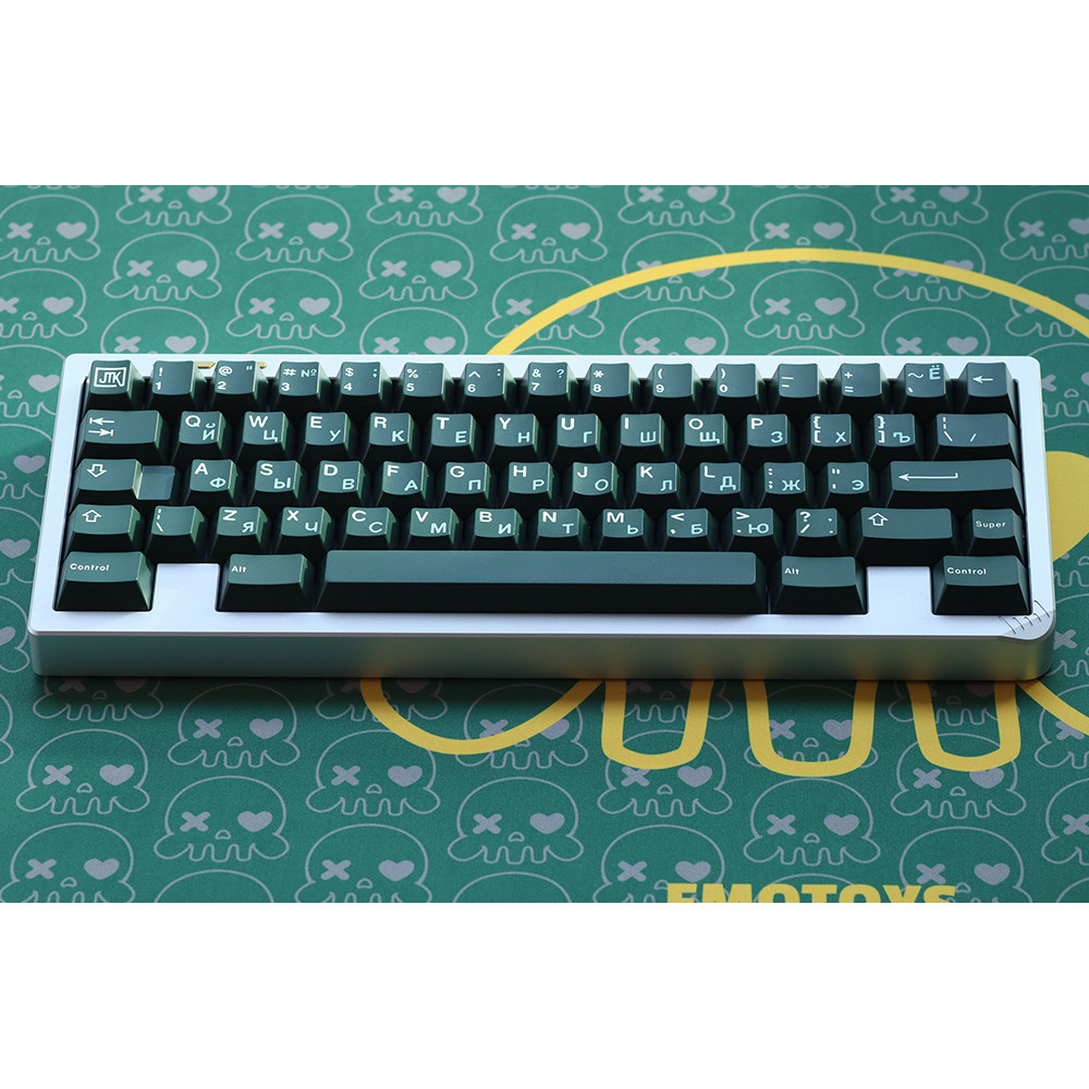 Jual JTK Emerala Russian Keycaps For 60 87 96 980 104 Alice Ergo Layout ...
