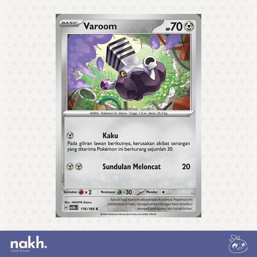 Jual Kartu Pokemon TCG Indonesia bimbingan rasi sv7s 116/166 Varoom ...