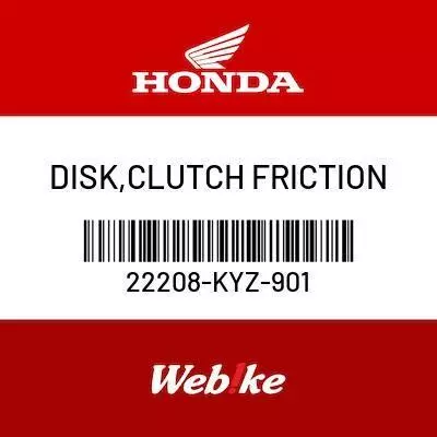 Disk, Clutch Friction 22208-Kyz-901 Super Cub C125 Suku Cadang Honda