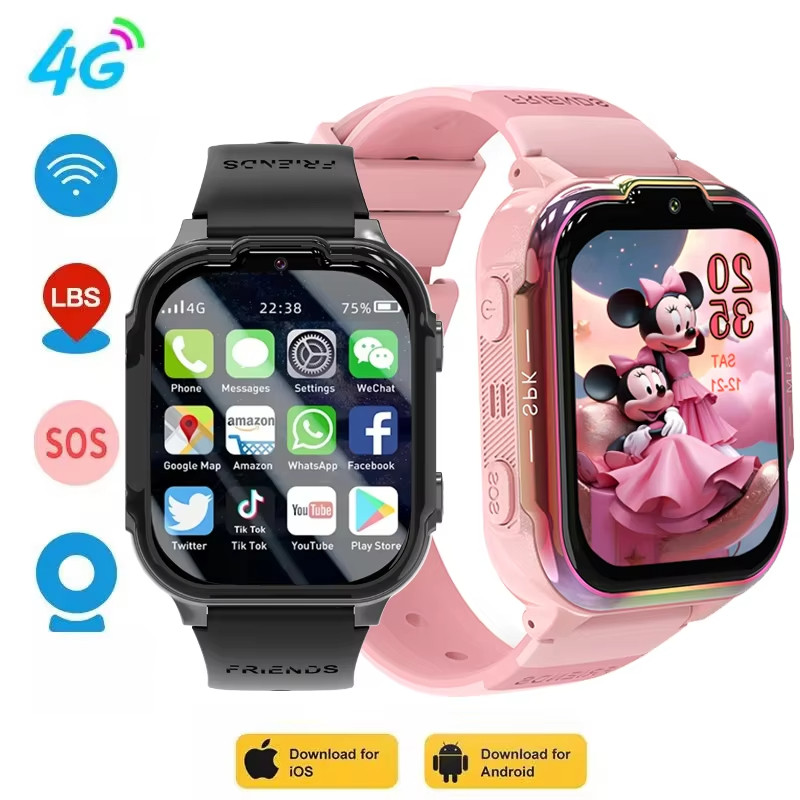Jual Sim Smart Watch Kids Gps Wifi Video Call Sos Waterproof Child For ...
