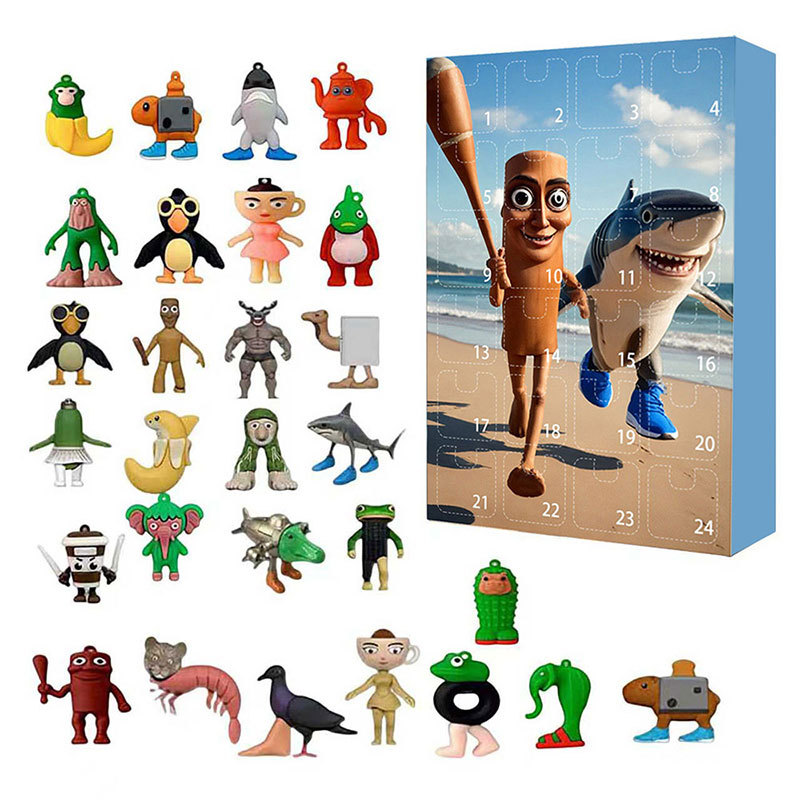 Mushplushies 24PCS Italian Brainrot Steal A Brainrot Toys, Brain Rot Action Figure, 1.8" Tralalero Tralala Tung Tung Tung Sahur Doll, Valentines Day Gifts For Kids Birthday Party Favors Decorations - View #12