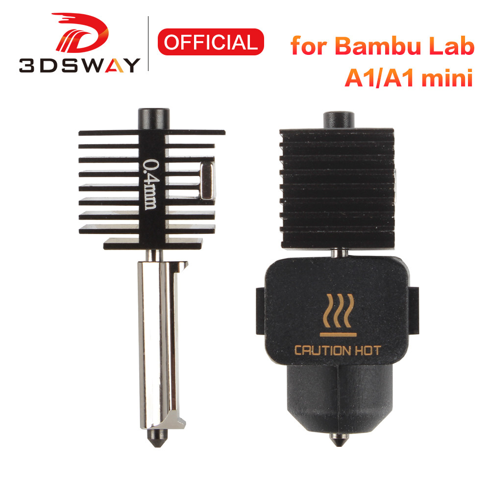 Jual Hardened Steel Nozzle For Bambu Lab A1 mini Hotend Kit 0.4/0.6/0 ...