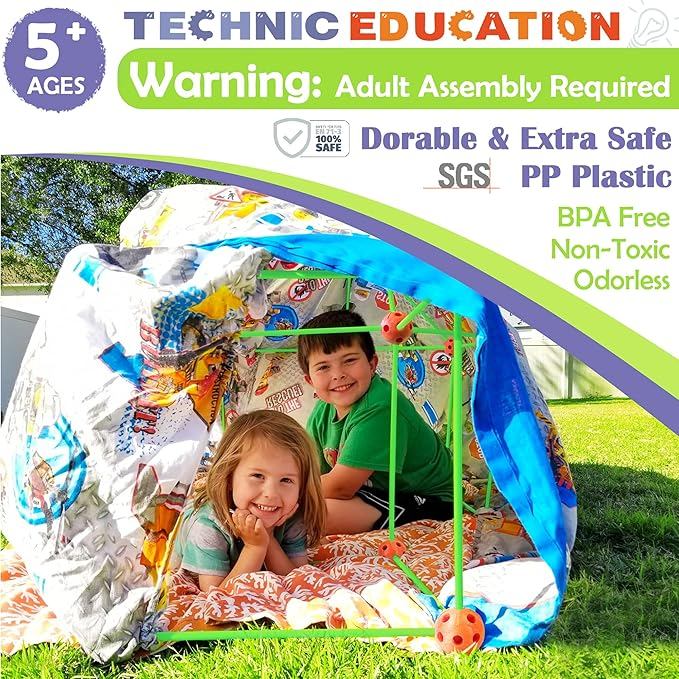 Jual Tiny Land Glow Fort Building Kit for Kids Creative Fort Indoor ...