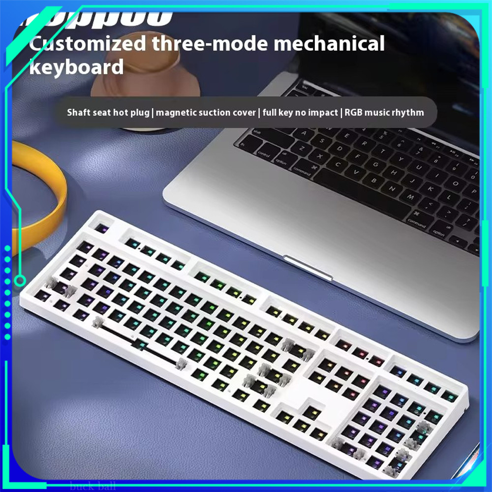 Jual N0pp0 o Mechanical Keyboard Kit Three Mode 108keys Hot Swap RGB ...