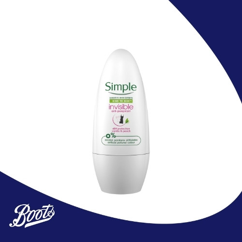 Jual Simple Deodorant Roll-On Invisible Anti Perspirant 45ml | Shopee ...