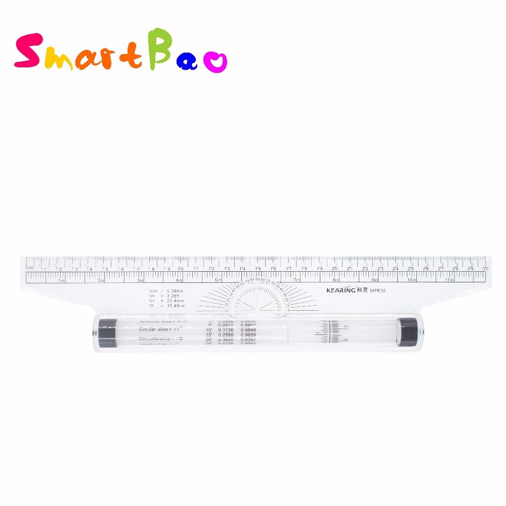 Jual 30cm Multi-Purpose Rolling Ruler Parallel Ruler Best for Drawing ...