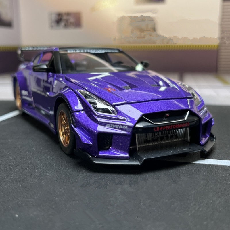 Jual 1:32 Skyline Ares Nissan GTR CSR2 Alloy Sports Car Model Diecast ...