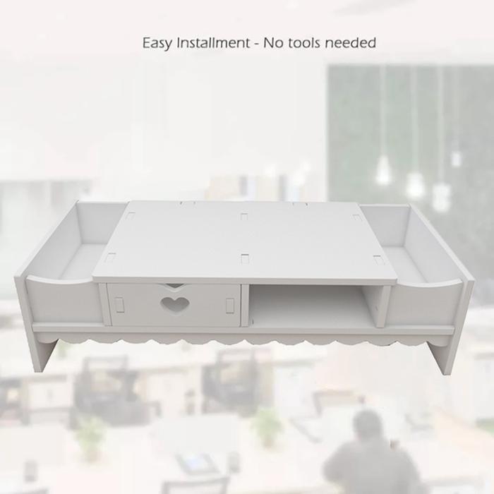 Jual Rak Penyimpanan Keyboard Monitor Komputer Desktop Dengan Laci ...