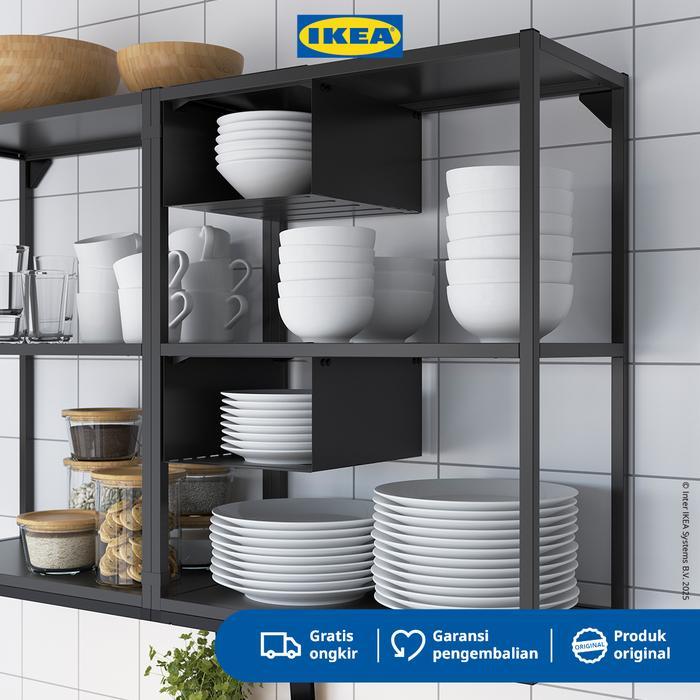 Jual IKEA ENHET Rangka Rak Dinding Da Serbaguna Antrasit 60x30x75 cm ...