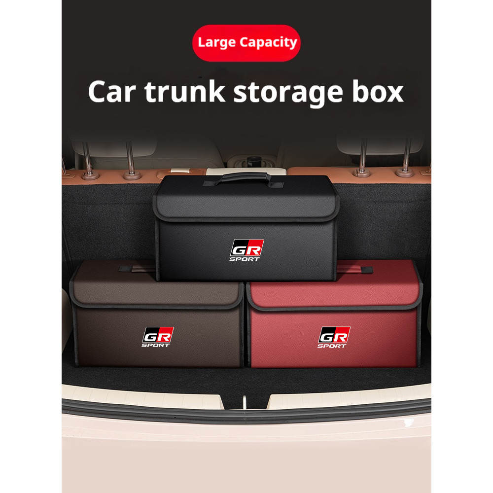 Jual Car Trunk Storage Box Organizer Foldable Container Bag For Toyota ...