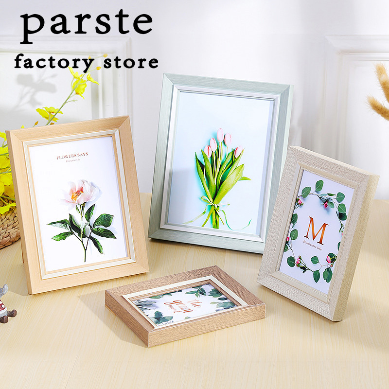 Jual A4 Wooden Frame Black White Color Photo Frames for Wall Art A6 ...