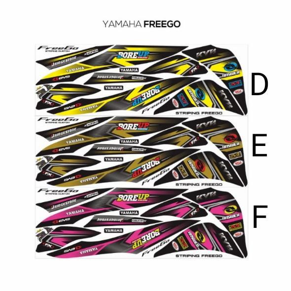 Jual Sticker striping variasi Yamaha freego 125 motif grafis-2 | Shopee ...