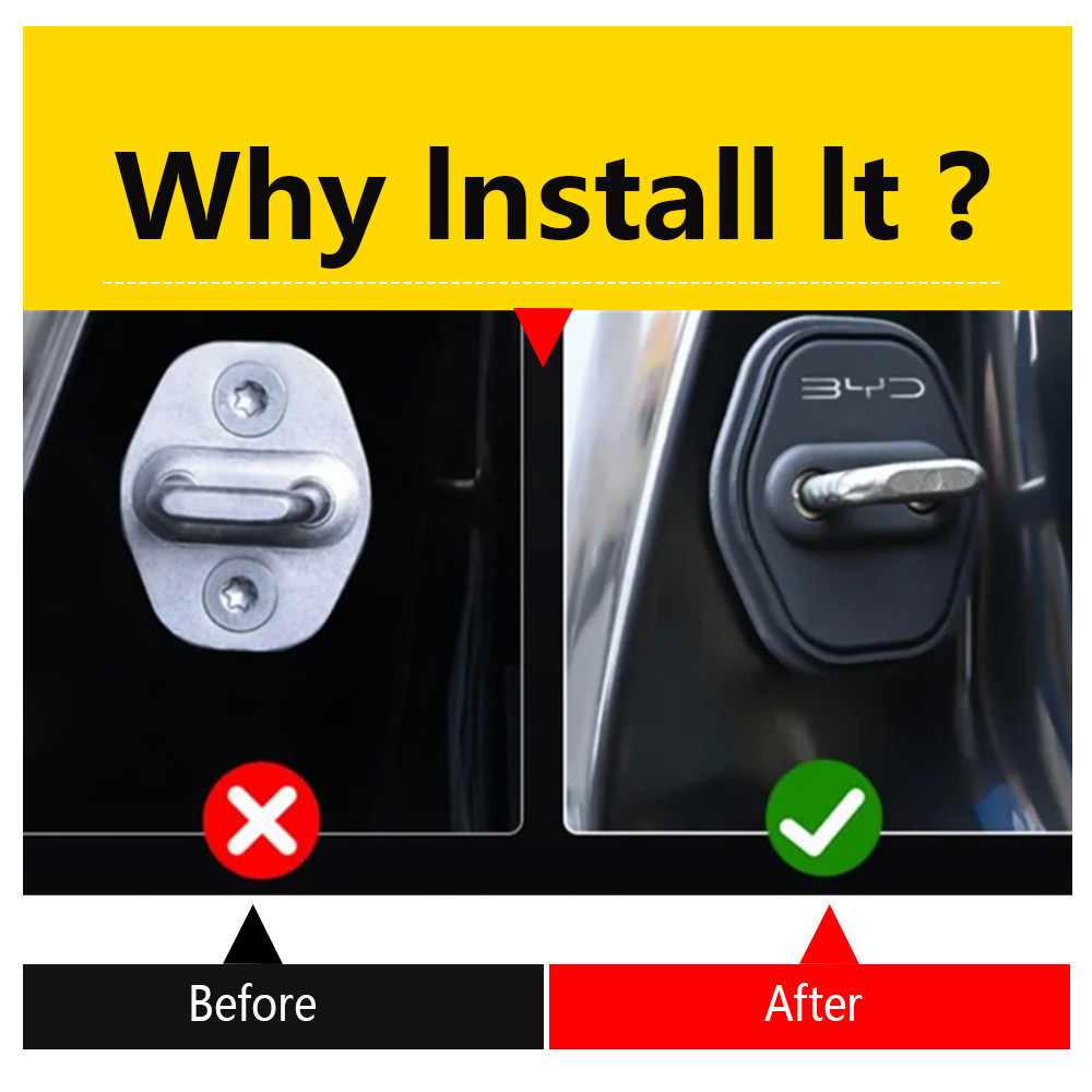 Jual Silicone Door Lock Protector Cover Stopper Trim Fit For BYD Seal U ...