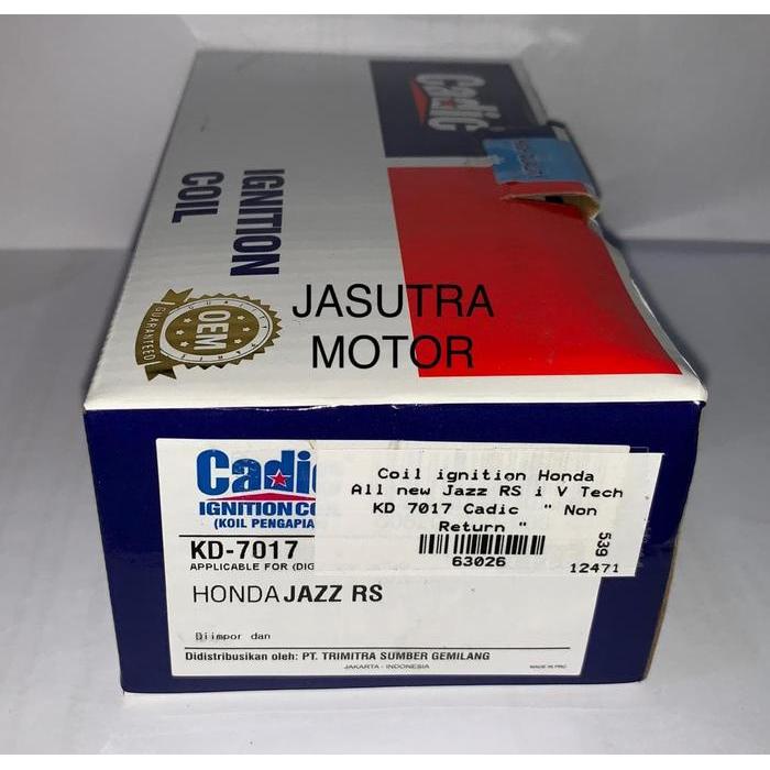 Jual Coil ignition Honda All new Jazz RS KD-7017 Cadic -63026 | Shopee ...