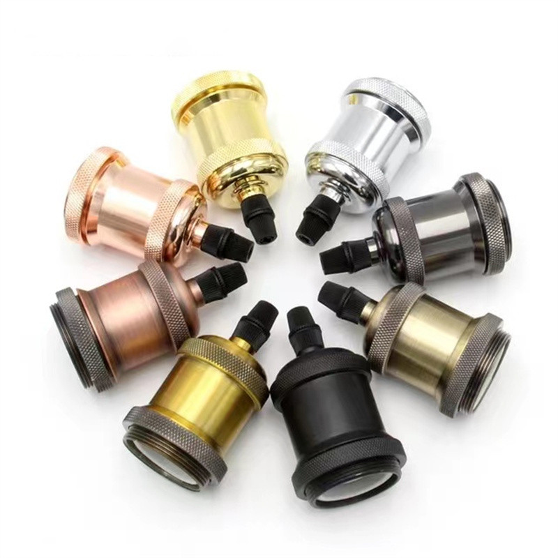 Jual Vintage Lamp Socket Edison Screw Lamp Holder E27 Bulb Bases Light ...