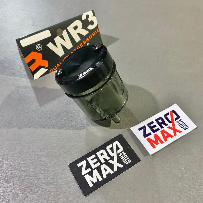 Jual Paket Tabung Minyak Oli Rem Besar Smoke Tutup Aluminium WR3 Hitam ...