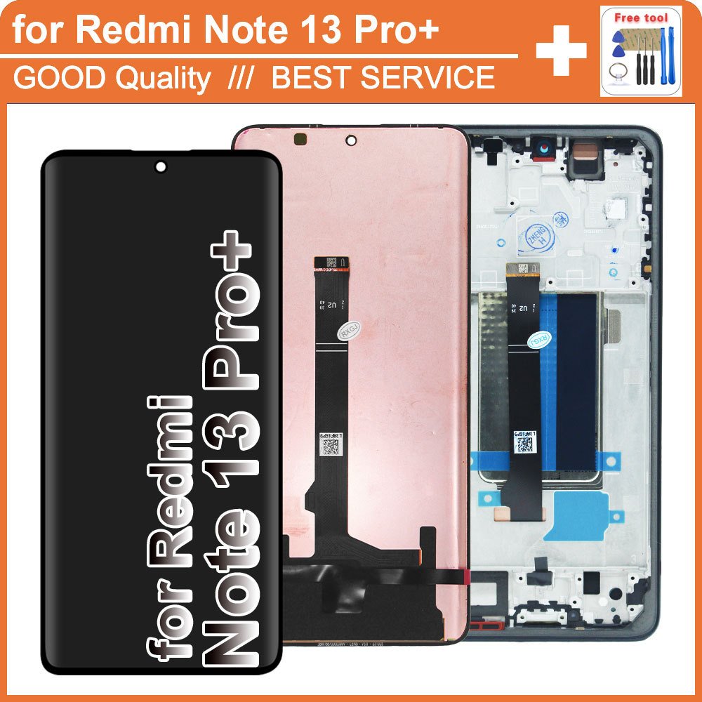 Jual Super AMOLED for Xiaomi Redmi Note 13 Pro+ 5G LCD Display Touch ...