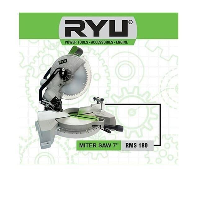 Jual MITER SAW RYU 7 INCH RMS 180 MESIN PEMOTONG ALUMUNIUM | Shopee ...