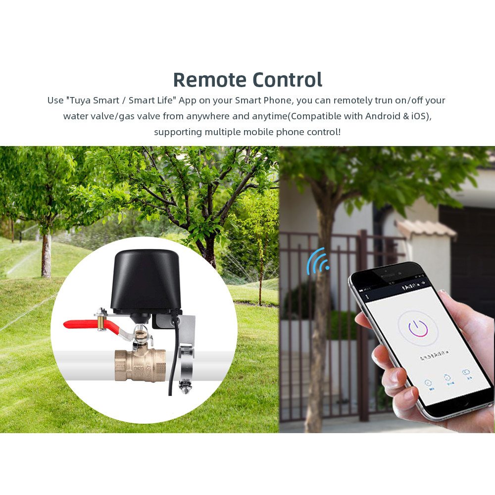 Jual Tuya Smart Zigbee WiFi Smart Water Gas Valve Switch Timer Garden ...