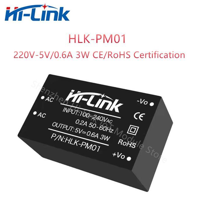 Jual Hilink Hlk-Pm01 220V To 5V 0.6A 3W Ac Dc Power Supply Module Hot ...