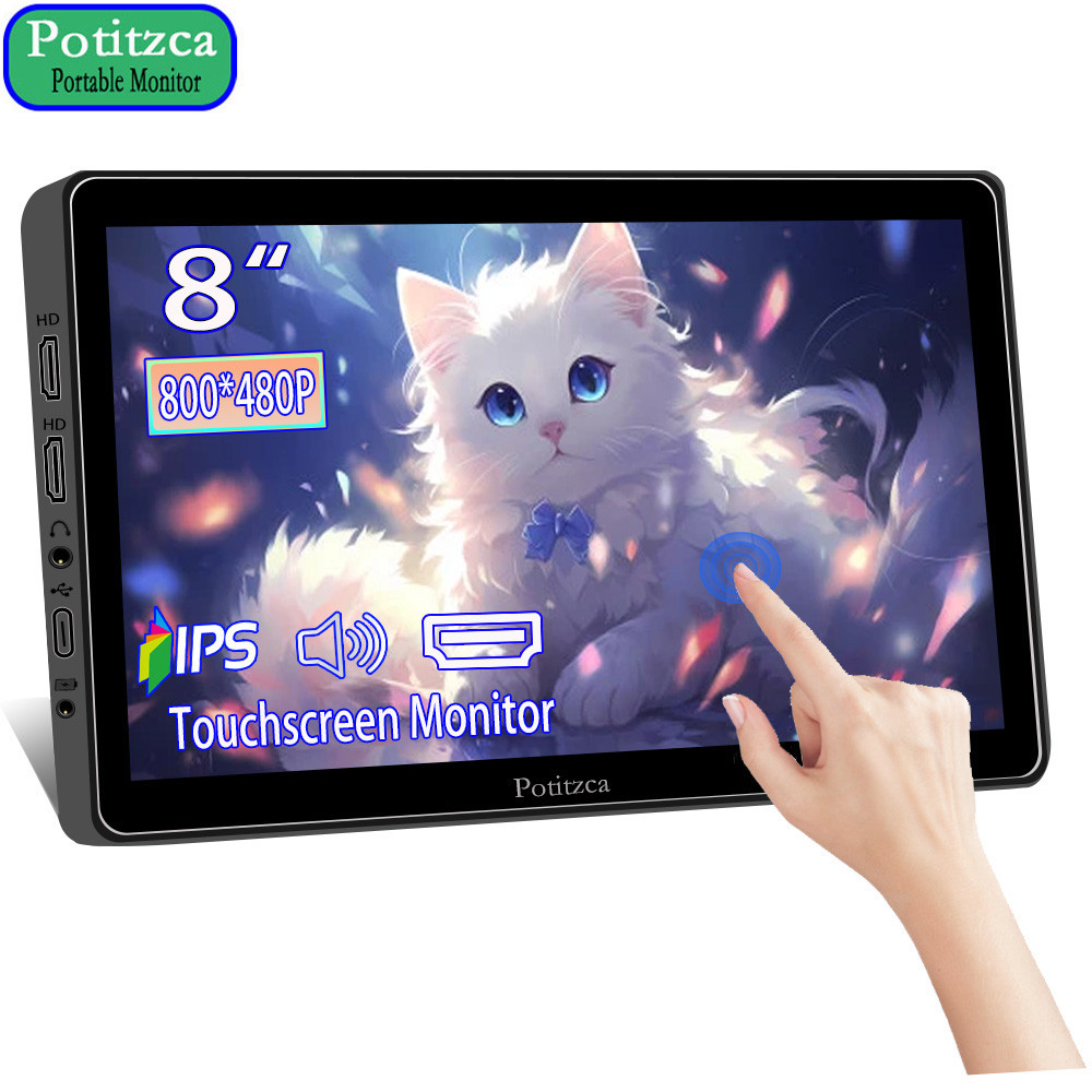 Jual 7/8 Inch Touchscreen Small Portable Monitor 60Hz Hdmi Display ...