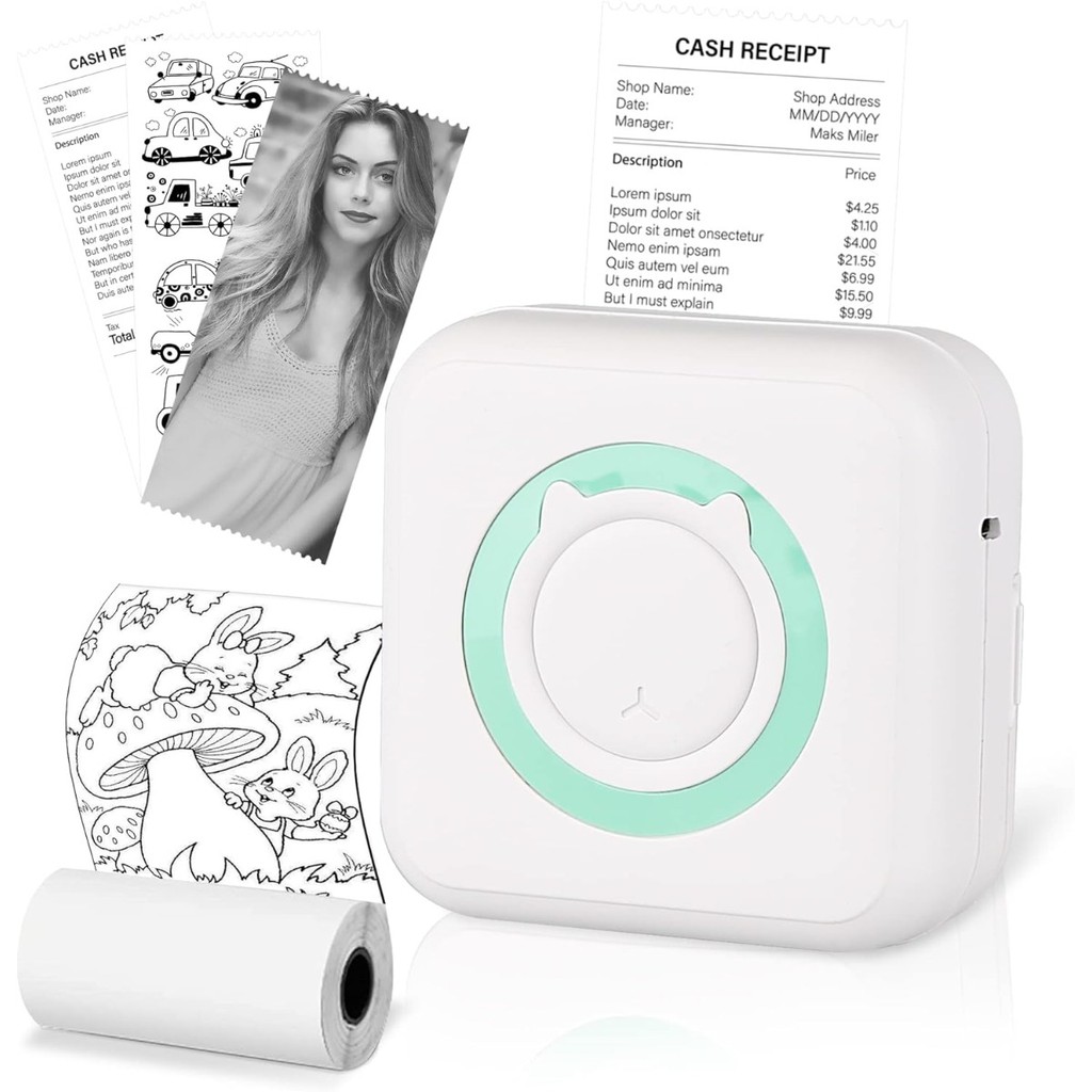 Jual Mini Printer Sticker Maker Wireless Portable Mobile Thermal ...