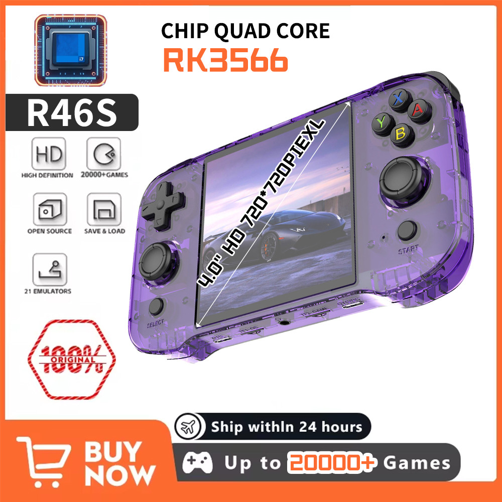 Jual R46S Open-Source Retro Handheld Game Console 720*720 4 Inch IPS ...