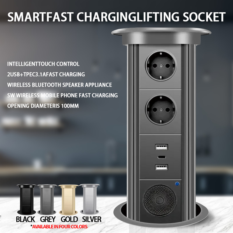 Jual Electric Lifting Sockets Hidden Tabletop Motorized Pop Up ...