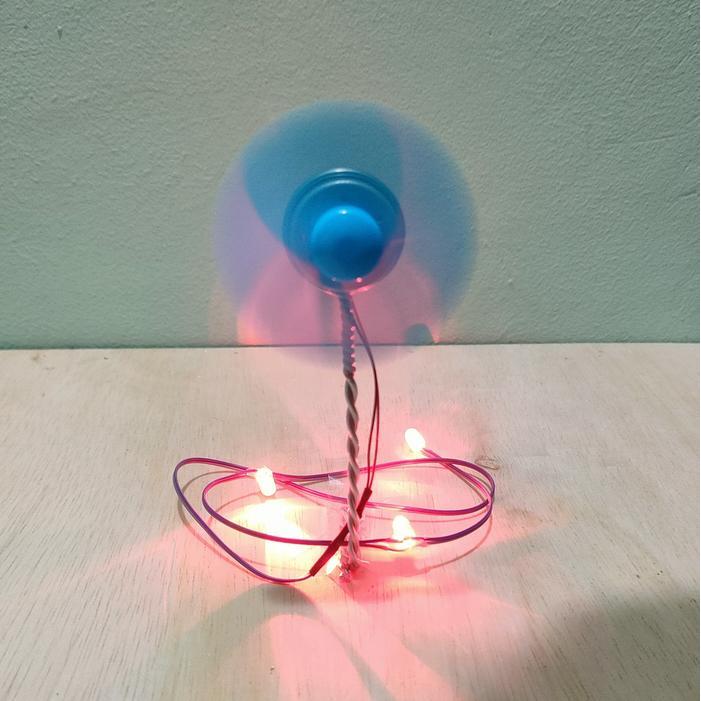 Jual Turbin Angin Mini PLTB Listrik DC LED 5mm 1 Warna Generator Dinamo ...