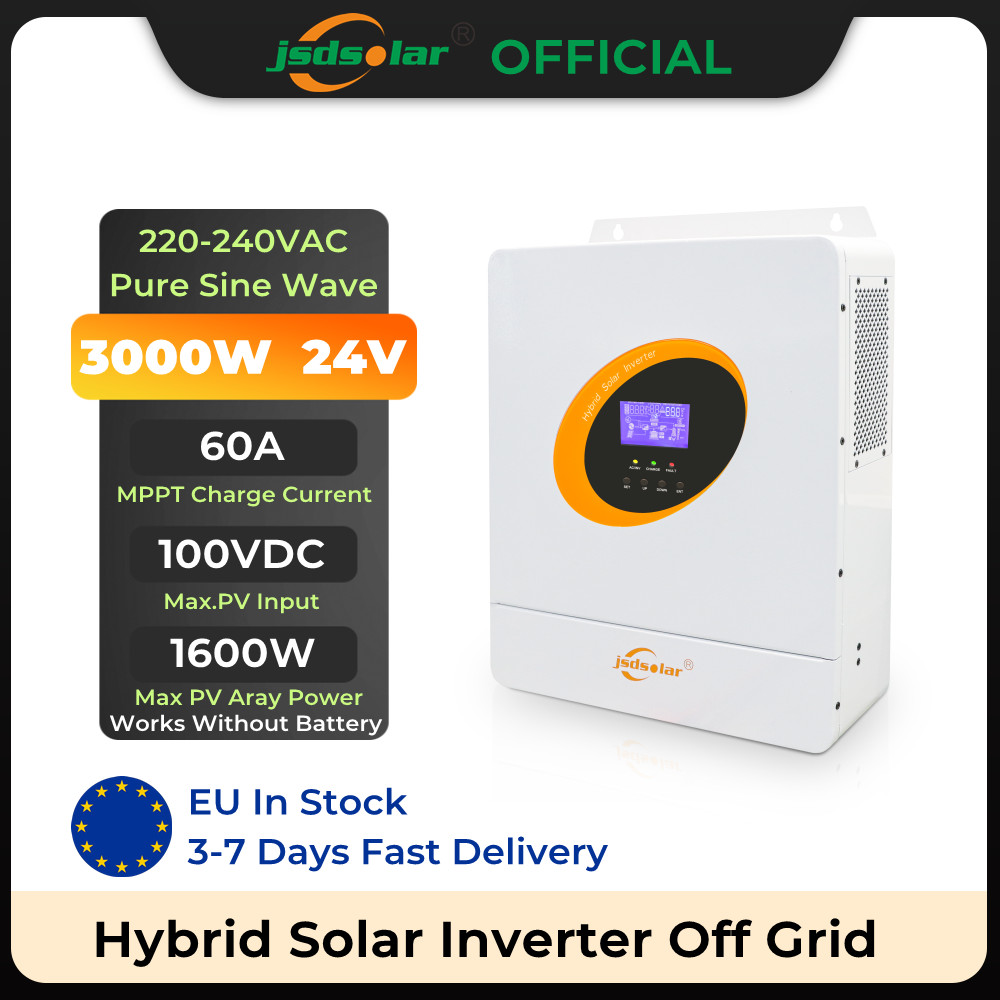 Jual jsdsolar 3KW 24V Hybrid Off Grid Solar Inverter for Power Bank ...