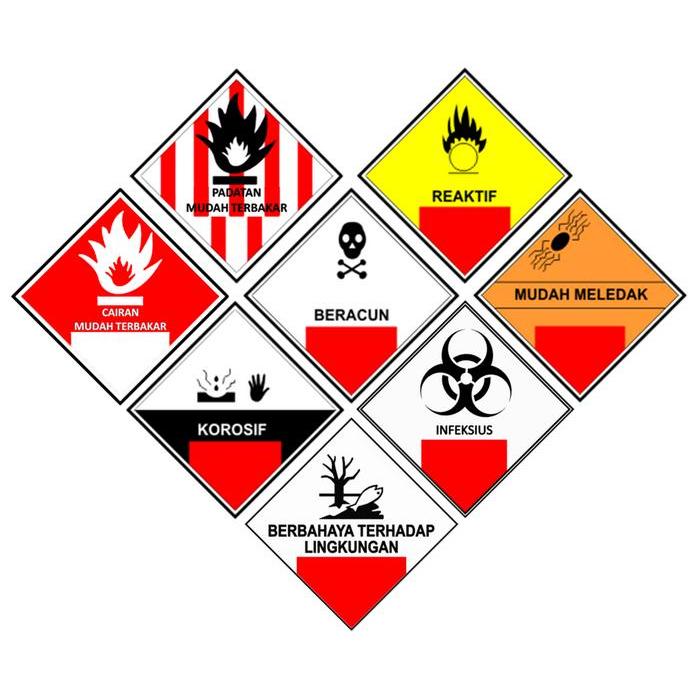 Jual New Sticker Safety Sign Rambu Tanda Peringatan Limbah B3 size 25 ...