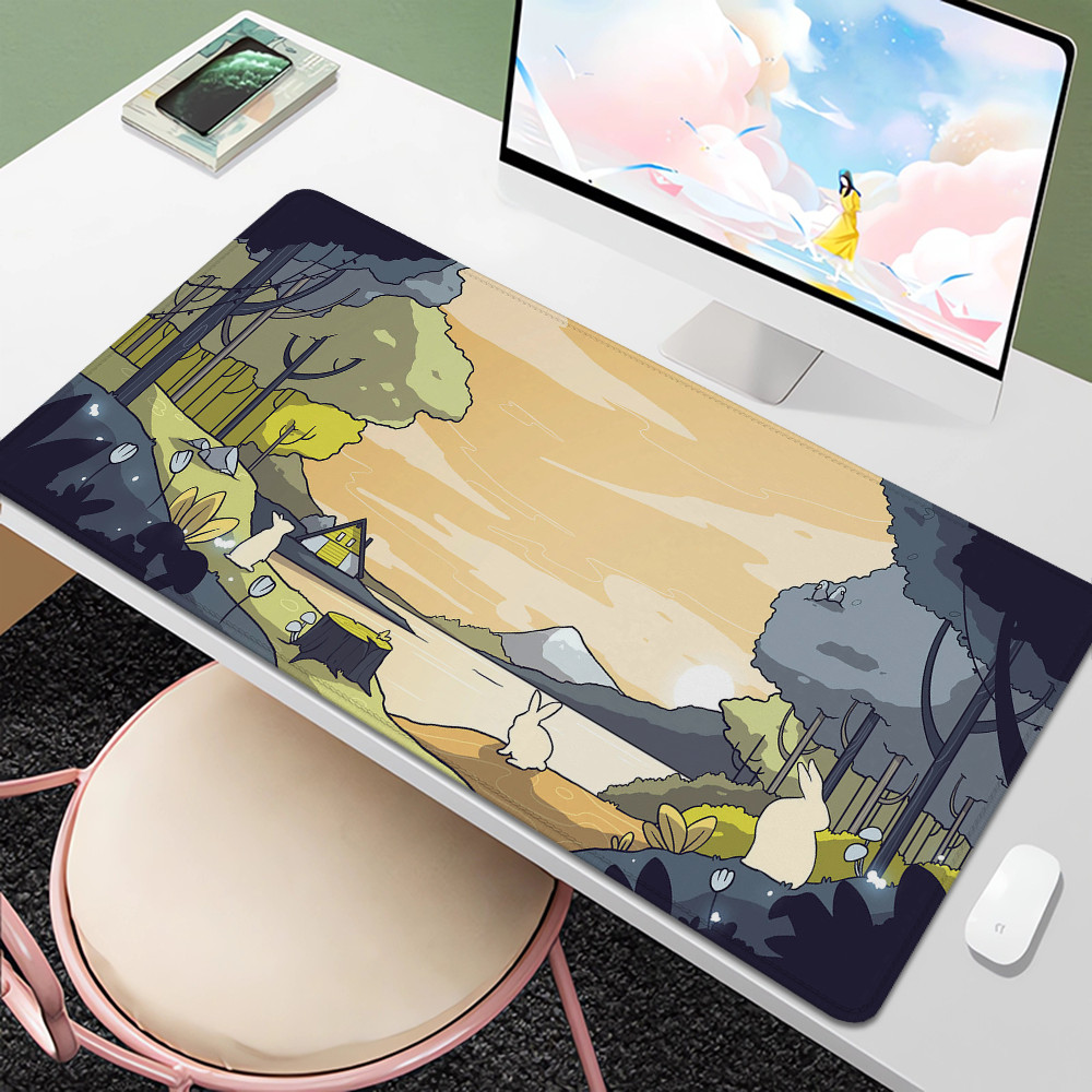 Jual Desk Mat Bunny Land Desktops Gaming Mouse Pad 900x400 Mousepad ...