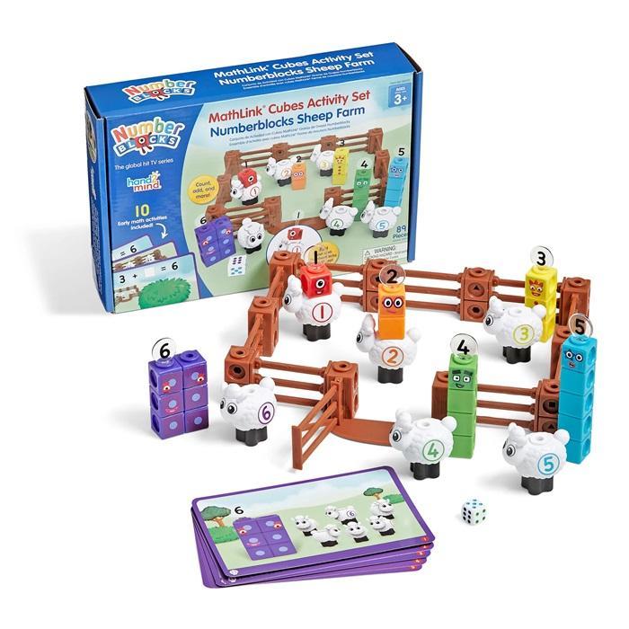 Jual Hand2Mind Mathlink Cubes Activity Set Numberblocks Sheep Farm ...