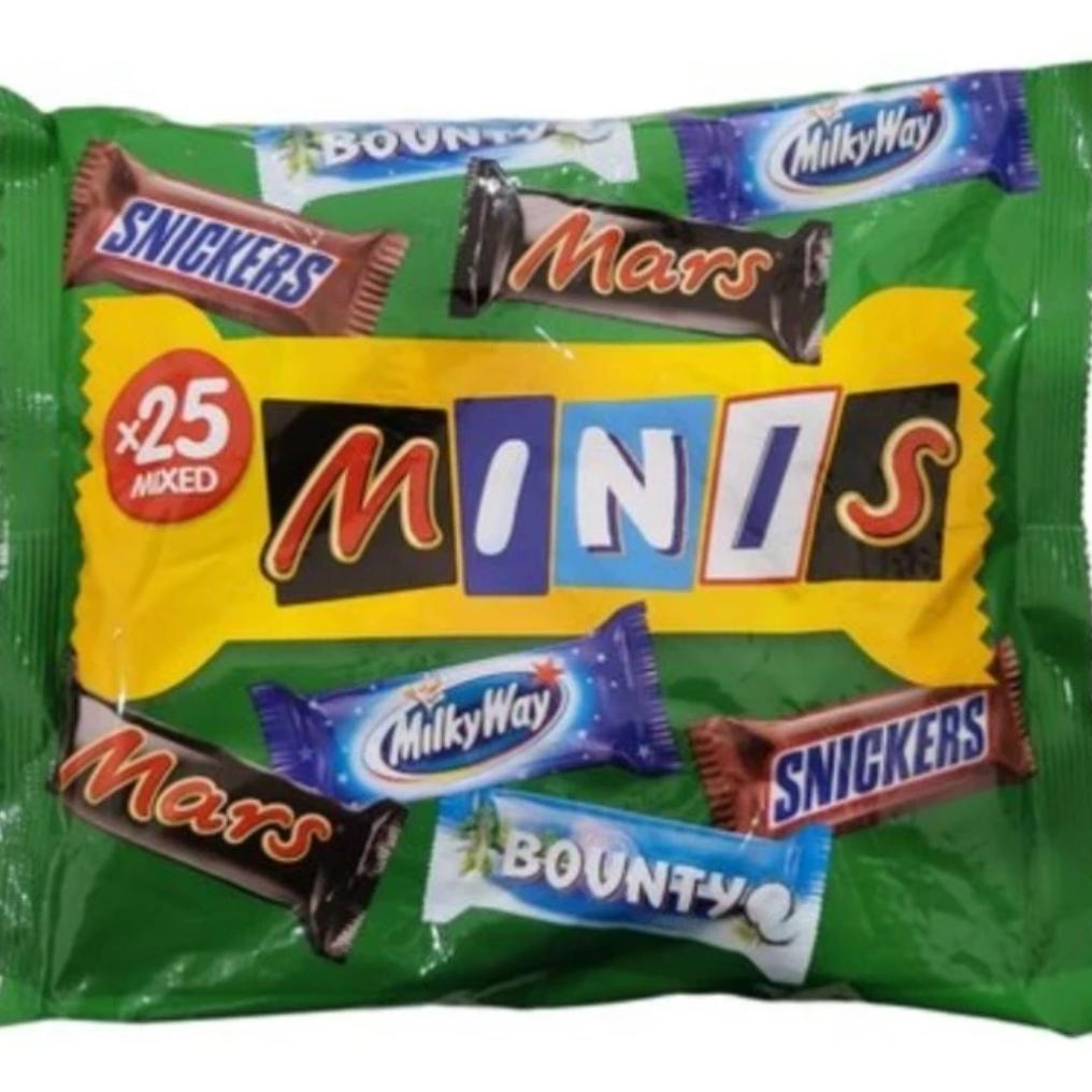 Jual Chocolate Mix Mars, Milky Way, Bounty, Snickers Minis | Shopee ...