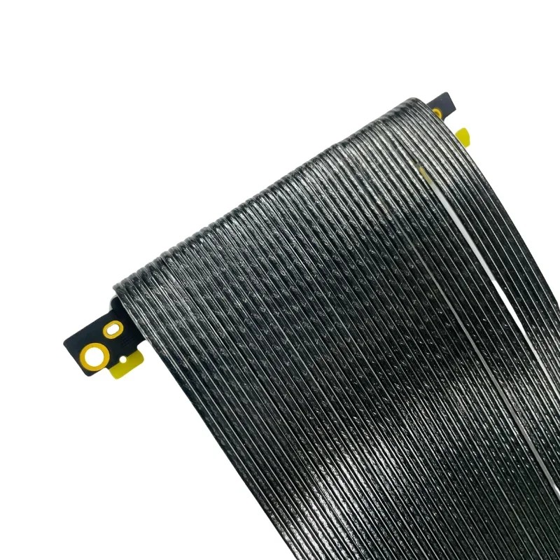 Jual Pci E Pcie 4.0 X16 Riser Cable Silver-Plated Double Reverse ...